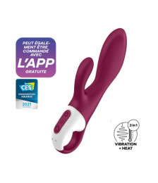 Rabbit chauffant connecté USB rouge Heated Affair Satisfyer - CC597783